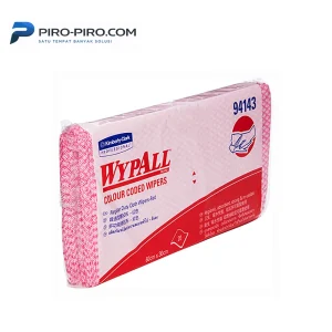 WYPALL 94143 Color Code Wipers Regular Duty Single Sheet RED 20 sheets per pack