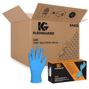 KLEENGUARD 54423 G10 2Pro Blue Nitrile Gloves size 9 (L) 100 gloves per case