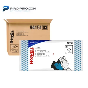 WYPALL 94151 Color Code Wipers Regular Duty Single Sheet BLUE 12 Pack per Case